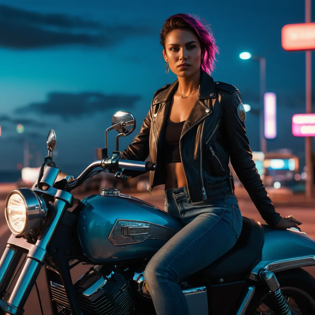 GTA 6 concept character Luna Marsh, The Rider (fan-made)