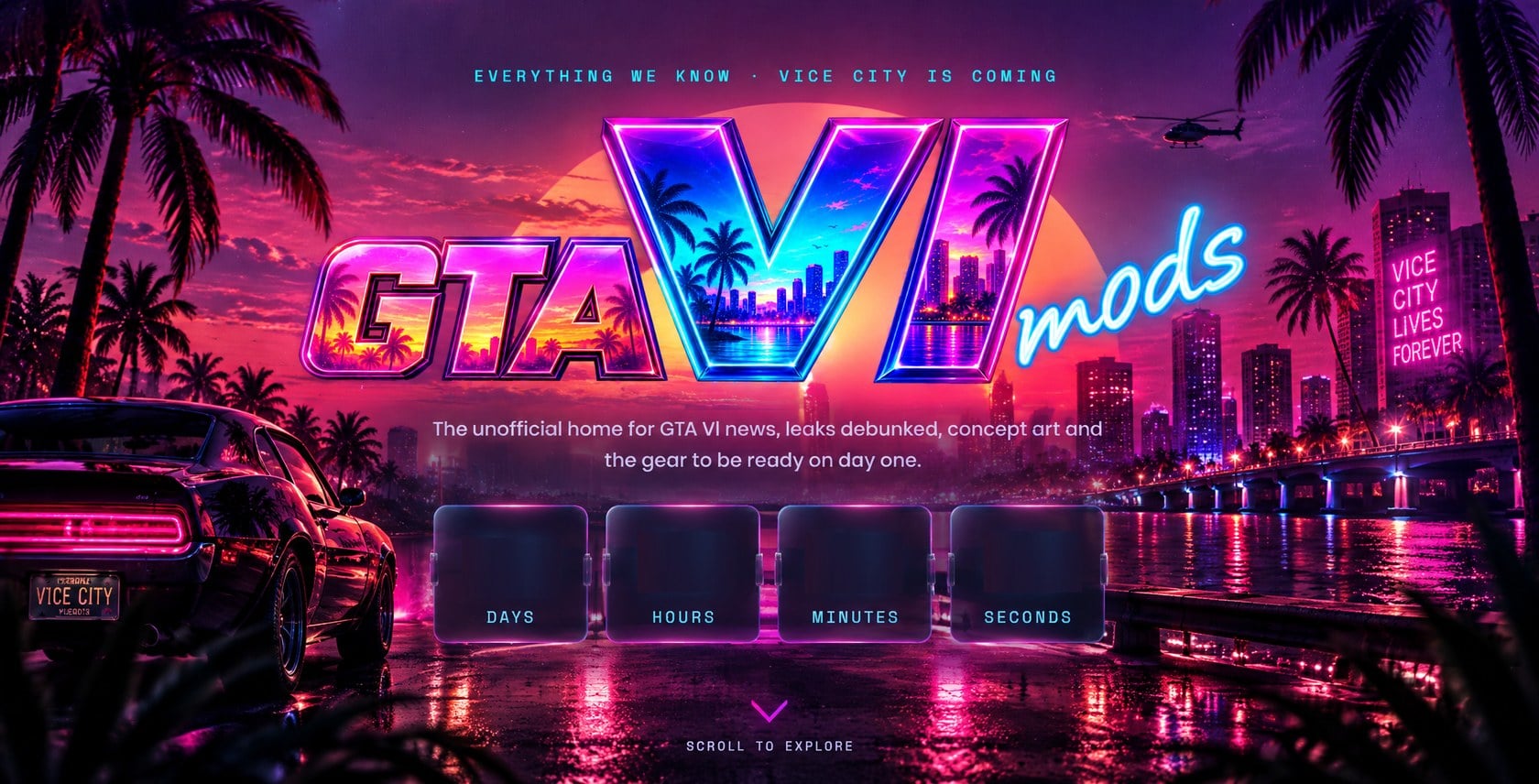 GTA VI mods - Vice City is coming. Everything we know, counting down to launch.